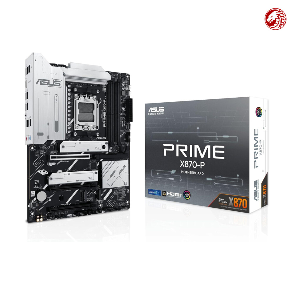 ASUS Prime X870-P Motherboard Socket AM5 (AMD, ATX, PCIe 5.0, DDR5,