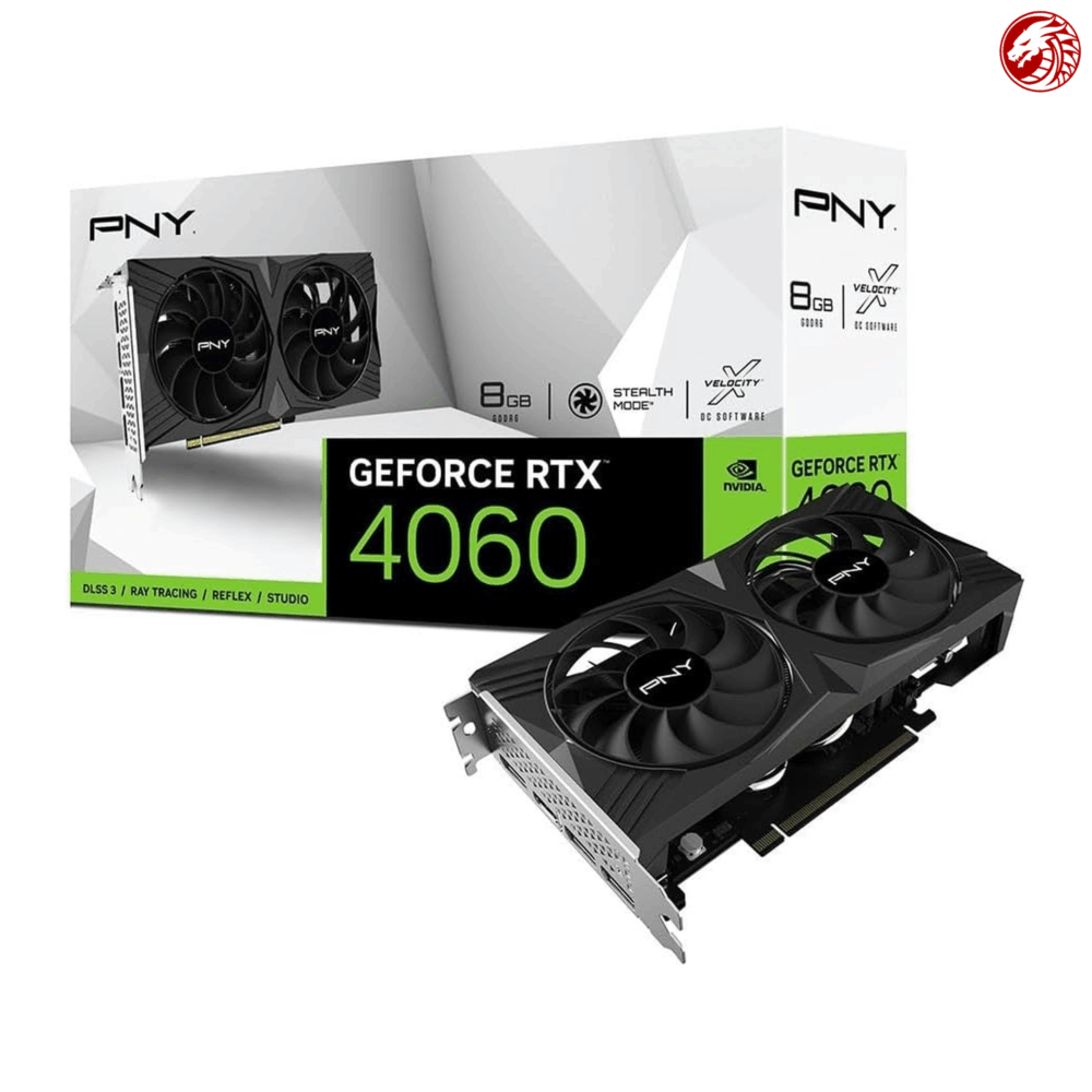 PNY GeForce RTX™ 4060 8GB Verto™ Dual Fan Graphics Card
