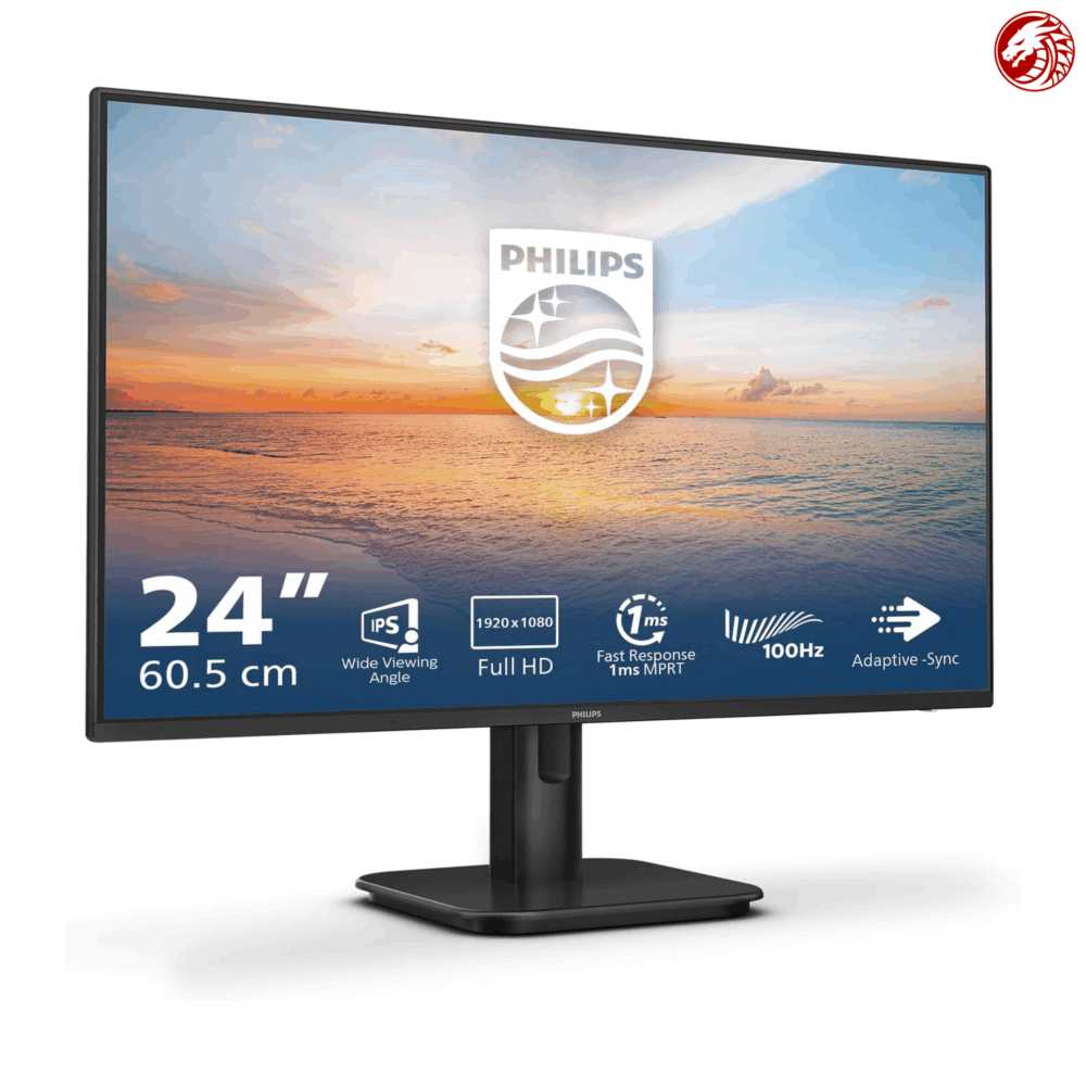 PHILIPS 24E1N1100A - 24 Inch FHD Monitor, 100Hz, IPS, 1ms, Speakers