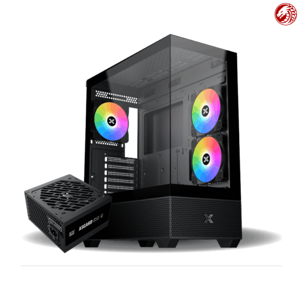 ARKTEK AK-33 ARGB Case with 600W Power Supply